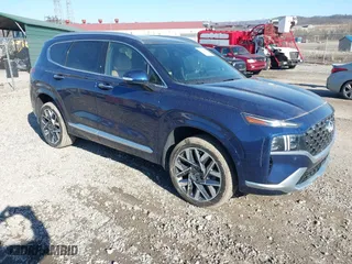2021 Hyundai Santa Fe Calligraphy with VIN 5NMS5DAL4MH352689, listed as a IAAI auction lot 41740911 with 15,589 mi miles. Bid and sale history available at carsss.com. Image 1.