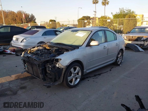 2005 Mazda 3 s with VIN JM1BK323X51247345, listed as a IAAI auction lot 41761337 with 156,060 mi miles. Bid and sale history available at carsss.com. Image 2.