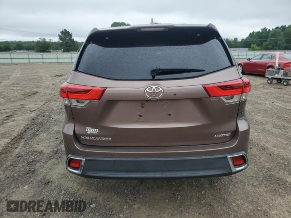 2017 Toyota Highlander Limited with VIN 5TDYZRFH0HS199280, listed as a Copart auction lot 58612645 with 159,282 mi miles and Salvage title. Bid and sale history available at DreamBid. Image 6.