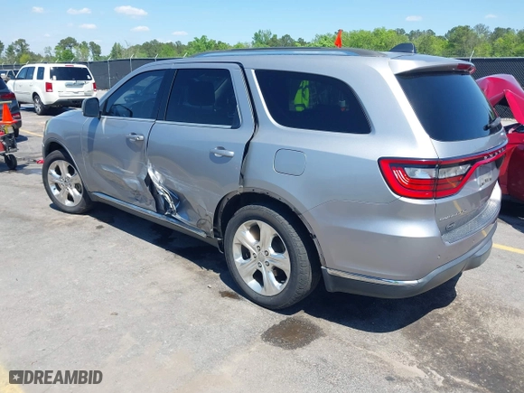 2014 Dodge Durango Limited with VIN 1C4RDHDG0EC281689, listed as a IAAI auction lot 41981255 with 153,772 mi miles. Bid and sale history available at carsss.com. Image 3.