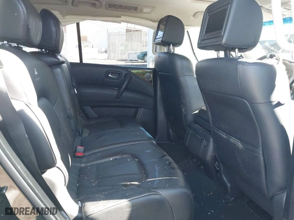 2014 Infiniti QX80 with VIN JN8AZ2NC8E9351691, listed as a IAAI auction lot 41641615 with 1 mi miles. Bid and sale history available at carsss.com. Image 8.
