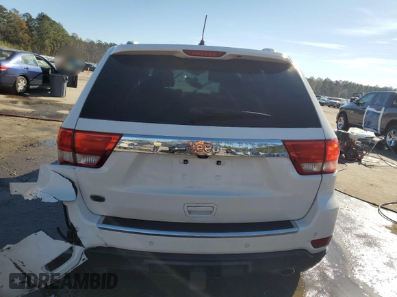2012 Jeep Grand Cherokee Overland with VIN 1C4RJECT9CC237113, listed as a Copart auction lot 42208145 with 0 mi miles and Salvage Title. Bid and sale history available at carsss.com. Image 6.