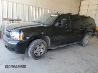 2007 Chevrolet Suburban LT with VIN 1GNFC16097R377308, listed as a Copart auction lot 52370465 with 207,192 mi miles and Salvage Title. Bid and sale history available at carsss.com. Image 1.