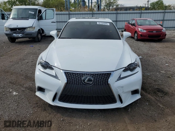 2016 Lexus IS 350 with VIN JTHCE1D21G5011696, listed as a Copart auction lot 56164095 with 66,030 mi miles and Salvage title. Bid and sale history available at DreamBid. Image 5.