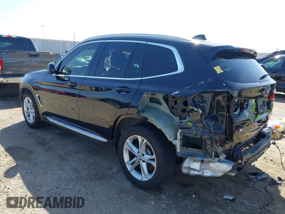 2021 BMW X3 sDrive30i with VIN 5UXTY3C09M9F84579, listed as a IAAI auction lot 41853738 with 56,809 mi miles and . Bid and sale history available at DreamBid. Image 3.