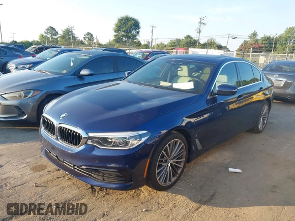 2019 BMW 5 Series 530e with VIN WBAJA9C58KB391755, listed as a IAAI auction lot 42659993 with 56,296 mi miles and . Bid and sale history available at DreamBid. Image 19.
