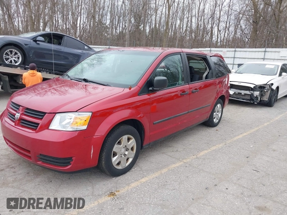 2008 Dodge Grand Caravan SE with VIN 1D8HN44H08B191755, listed as a IAAI auction lot 41895632 with 99,475 mi miles and . Bid and sale history available at DreamBid. Image 2.