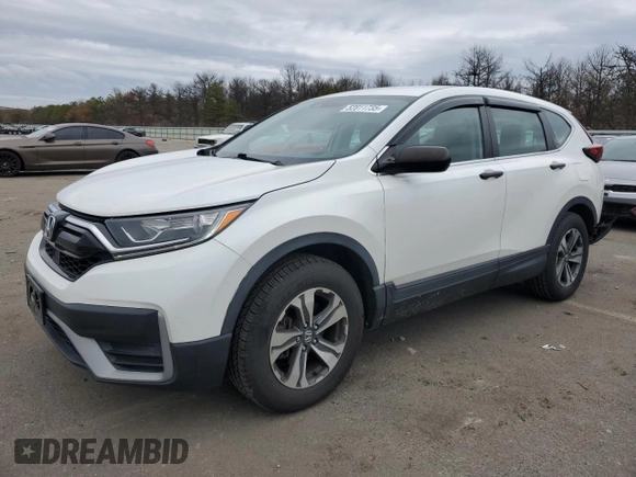 2020 Honda CR-V LX with VIN 2HKRW2H2XLH612334, listed as a Copart auction lot 52811735 with 52,998 mi miles and Salvage Title. Bid and sale history available at carsss.com. Image 1.