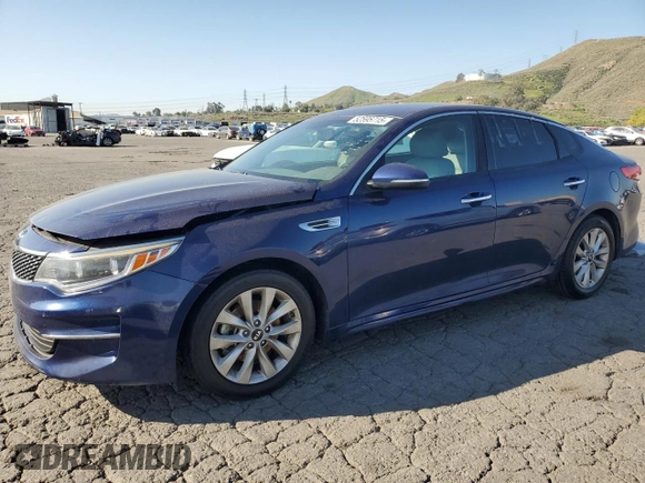 2016 Kia Optima EX with VIN 5XXGU4L35GG038283, listed as a Copart auction lot 52595715 with 154,131 mi miles and Clean Title. Bid and sale history available at carsss.com. Image 1.