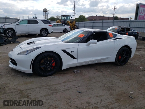2017 Chevrolet Corvette Z51 3LT with VIN 1G1YM2D70H5118356, listed as a Copart auction lot 72786214 with Not provided miles and Salvage title. Bid and sale history available at DreamBid. Image 1.