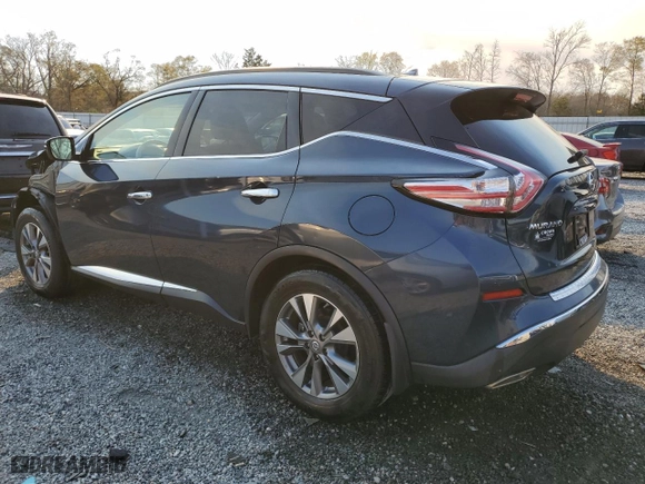2015 Nissan Murano SL with VIN 5N1AZ2MG9FN232861, listed as a Copart auction lot 50503935 with 93,808 mi miles and Salvage Title. Bid and sale history available at carsss.com. Image 2.