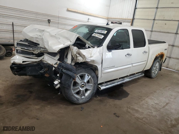 2012 Chevrolet Silverado 1500 LTZ with VIN 3GCPKTE76CG305129, listed as a Copart auction lot 54410815 with 0 mi miles and Salvage Title. Bid and sale history available at carsss.com. Image 1.