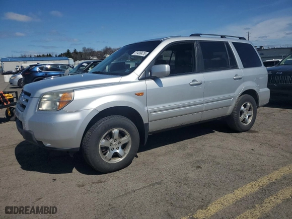 2007 Honda Pilot EX-L with VIN 5FNYF28557B039823, listed as a Copart auction lot 51408475 with 209,678 mi miles and Salvage Title. Bid and sale history available at carsss.com. Image 1.