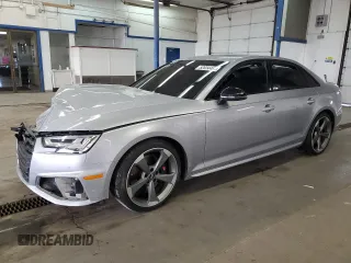 2019 Audi S4 Premium Plus z VIN WAUB4AF48KA020391, wystawiony jako Copart lot #52634465 z przebiegiem 84 538 mil mil oraz Szkoda całkowita • Salvage title. Historia ofert i sprzedaży dostępna na DreamBid. Obrazek 1.