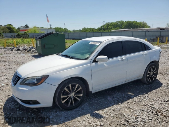 2014 Chrysler 200 Limited with VIN 1C3CCBCG8EN158805, listed as a Copart auction lot 52143465 with 155,445 mi miles and Salvage Title. Bid and sale history available at carsss.com. Image 1.