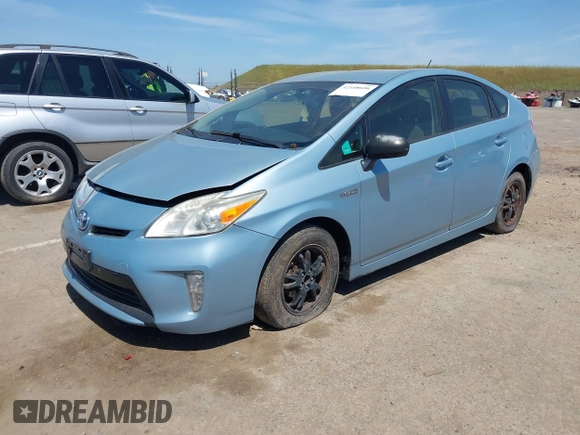2013 Toyota Prius One with VIN JTDKN3DU6D5629201, listed as a IAAI auction lot 42108606 with 473,790 mi miles. Bid and sale history available at carsss.com. Image 17.