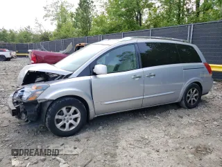 2008 Nissan Quest S z VIN 5N1BV28U28N123399, wystawiony jako Copart lot #54991765 z przebiegiem 136 628 mil mil oraz Szkoda całkowita • Salvage title. Historia ofert i sprzedaży dostępna na DreamBid. Obrazek 1.