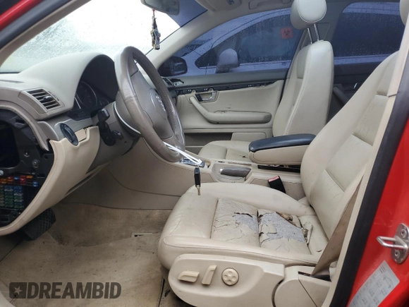 2005 Audi A4 SE с VIN WAULC68E35A068735, выставлен на аукционе Copart как лот 55975355 с пробегом 146 463 миль миль и Списание • Salvage title. История ставок и продаж доступна на DreamBid. Изображение 7.