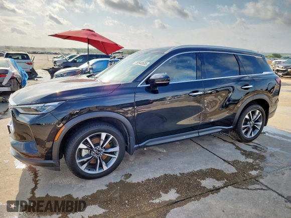 2022 Infiniti QX60 Luxe с VIN 5N1DL1FR8NC340129, выставлен на аукционе Copart как лот 58943535 с пробегом 34 072 миль миль и Списание • Salvage title. История ставок и продаж доступна на DreamBid. Изображение 1.