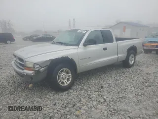 2001 Dodge Dakota with VIN 1B7GL22XX1S313638, listed as a Copart auction lot 43059385 with 114,298 mi miles and Salvage Title. Bid and sale history available at carsss.com. Image 1.