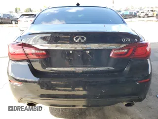2015 Infiniti Q70 with VIN JN1EY1AP9FM510013, listed as a Copart auction lot 45341105 with 92,255 mi miles and Salvage title. Bid and sale history available at DreamBid. Image 6.