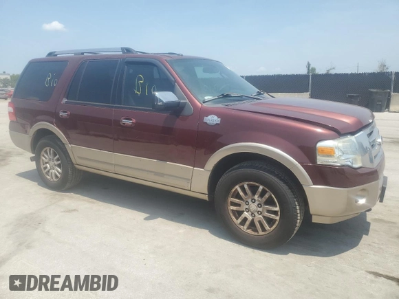 2013 Ford Expedition XLT with VIN 1FMJU1J58DEF21481, listed as a Copart auction lot 57360075 with 143,847 mi miles and Clean title. Bid and sale history available at DreamBid. Image 4.