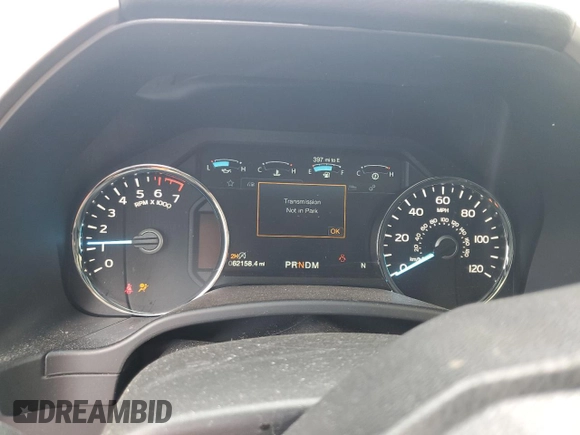 2020 Ford F-150 XL with VIN 1FTEW1E41LFB46351, listed as a Copart auction lot 52606835 with 62,158 mi miles and Salvage title. Bid and sale history available at DreamBid. Image 9.