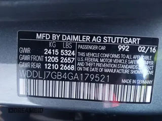 2016 Mercedes-Benz CLS 63 S AMG with VIN WDDLJ7GB4GA179521, listed as a IAAI auction lot 41651130 with 98,036 mi miles and . Bid and sale history available at DreamBid. Image 9.
