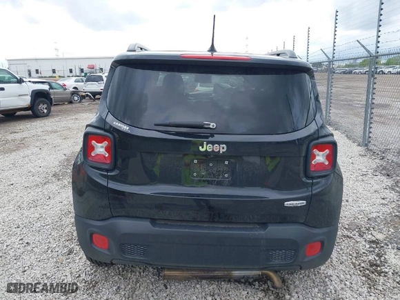 2017 Jeep Renegade Altitude with VIN ZACCJABB8HPG37707, listed as a IAAI auction lot 39314901 with 59,544 mi miles. Bid and sale history available at carsss.com. Image 16.