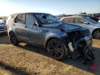 2017 Land Rover Discovery HSE Luxury with VIN SALRHBBV0HA023328, listed as a Copart auction lot 76564334 with 56,693 mi miles and Salvage Title. Bid and sale history available at carsss.com. Image 4.