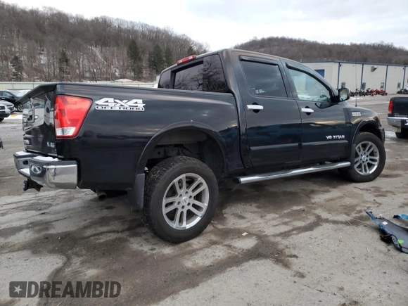 2015 Nissan Titan Pro-4X with VIN 1N6AA0EC2FN501632, listed as a Copart auction lot 84063524 with 92,342 mi miles and Salvage title. Bid and sale history available at DreamBid. Image 3.
