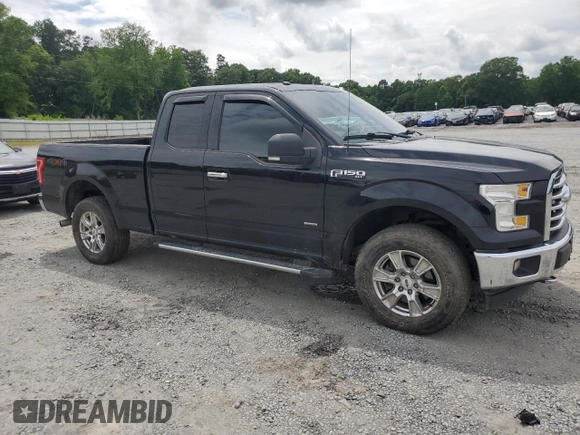 2017 Ford F-150 XL with VIN 1FTEX1EP8HFA43975, listed as a Copart auction lot 58847945 with 136,569 mi miles and Salvage title. Bid and sale history available at DreamBid. Image 4.