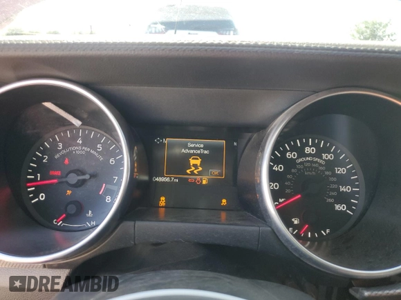 2022 Ford Mustang GT with VIN 1FA6P8CF9N5108380, listed as a Copart auction lot 57899235 with 48,956 mi miles and Salvage title. Bid and sale history available at DreamBid. Image 9.