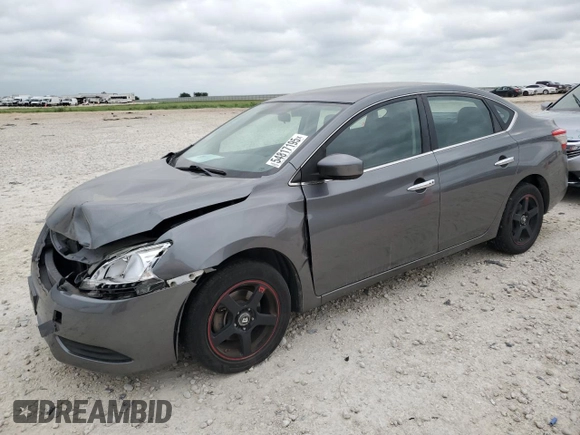 2015 Nissan Sentra SV with VIN 3N1AB7AP0FY344643, listed as a Copart auction lot 54817195 with 74,952 mi miles and Salvage Title. Bid and sale history available at DreamBid. Image 1.