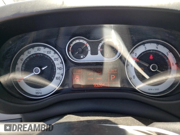 2014 FIAT 500L Easy with VIN ZFBCFABH6EZ027696, listed as a Copart auction lot 64708874 with 93,284 mi miles and Salvage Title. Bid and sale history available at carsss.com. Image 9.