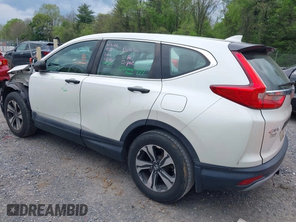 2018 Honda CR-V LX with VIN 2HKRW5H36JH409111, listed as a IAAI auction lot 42133939 with 105,511 mi miles and . Bid and sale history available at DreamBid. Image 3.