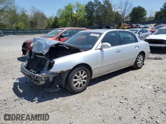 2007 Kia Amanti with VIN KNALD125775127791, listed as a Copart auction lot 52258745 with 226,896 mi miles and Salvage Title. Bid and sale history available at carsss.com. Image 1.