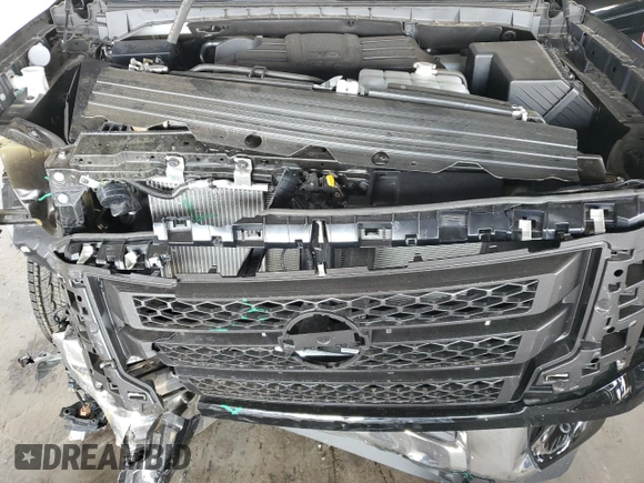 2024 Nissan Titan SV with VIN 1N6AA1FB4RN118307, listed as a Copart auction lot 51018655 with 445 mi miles and Salvage title. Bid and sale history available at DreamBid. Image 11.