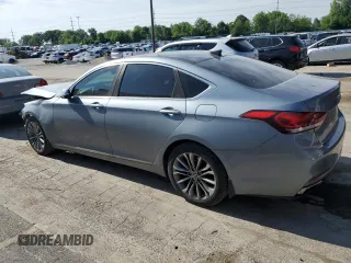 2015 Hyundai Genesis 3.8L with VIN KMHGN4JEXFU083886, listed as a Copart auction lot 55992724 with 156,303 mi miles and Salvage Title. Bid and sale history available at carsss.com. Image 2.