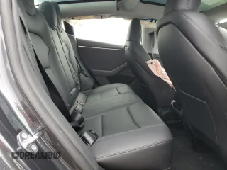 2025 Tesla Model 3 Long Range with VIN 5YJ3E1EB3SF975742, listed as a Copart auction lot 53003905 with 639 mi miles and Salvage title. Bid and sale history available at DreamBid. Image 10.
