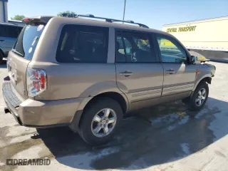 2007 Honda Pilot EX-L with VIN 2HKYF18787H508187, listed as a Copart auction lot 48139315 with 188,985 mi miles and Salvage Title. Bid and sale history available at carsss.com. Image 3.