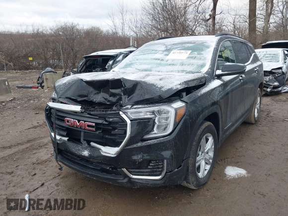 2022 GMC Terrain SLE with VIN 3GKALMEV7NL113014, listed as a IAAI auction lot 41735575 with 35,322 mi miles. Bid and sale history available at carsss.com. Image 17.