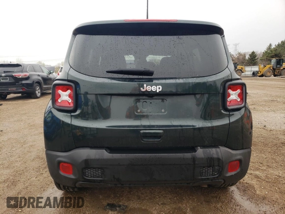 2021 Jeep Renegade Sport with VIN ZACNJCABXMPM22391, listed as a Copart auction lot 53554605 with 24,008 mi miles and Salvage title. Bid and sale history available at DreamBid. Image 6.