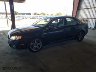 2008 Audi A4 2.0T with VIN WAUDF78E38A014387, listed as a Copart auction lot 45730595 with 165,081 mi miles and Clean Title. Bid and sale history available at carsss.com. Image 1.