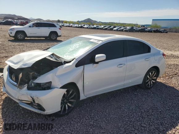 2014 Honda Civic EX-L with VIN 19XFB2F9XEE052224, listed as a Copart auction lot 54207785 with 160,303 mi miles and Salvage Title. Bid and sale history available at DreamBid. Image 1.