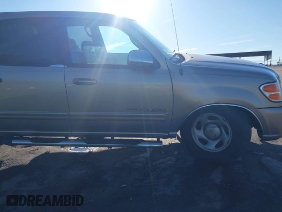 2004 Toyota Tundra SR5 with VIN 5TBET341X4S455886, listed as a IAAI auction lot 41675687 with 255,745 mi miles and . Bid and sale history available at DreamBid. Image 6.
