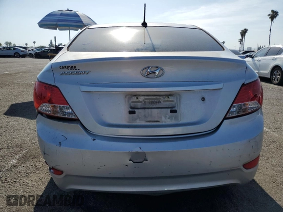 2014 Hyundai Accent GLS with VIN KMHCT4AE5EU652761, listed as a Copart auction lot 54395895 with 281,924 mi miles and Clean Title. Bid and sale history available at carsss.com. Image 6.