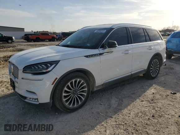 2020 Lincoln Aviator Reserve with VIN 5LM5J7WC1LGL27010, listed as a Copart auction lot 48890555 with 95,874 mi miles and Clean title. Bid and sale history available at DreamBid. Image 1.