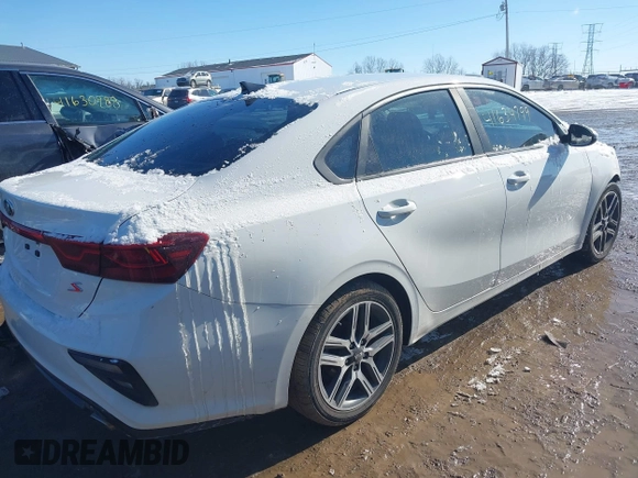 2019 Kia Forte S with VIN 3KPF34ADXKE041837, listed as a IAAI auction lot 41634799 with 106,361 mi miles. Bid and sale history available at carsss.com. Image 4.