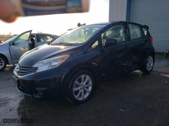 2014 Nissan Versa Note SV with VIN 3N1CE2CPXEL399550, listed as a Copart auction lot 42740945 with 127,153 mi miles and Salvage Title. Bid and sale history available at carsss.com. Image 1.